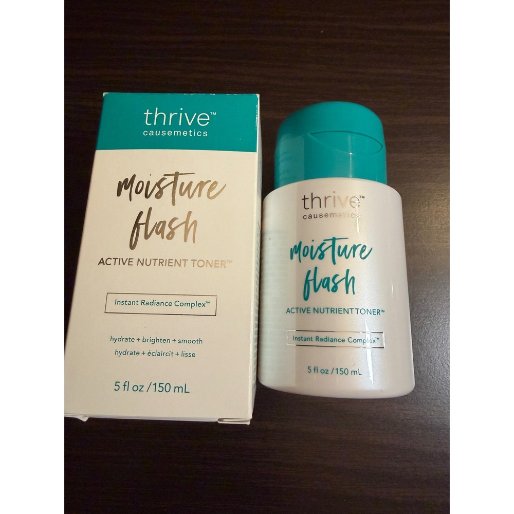 Thrive Causemetics Moisture Flash Active Nutrient Toner 5 fl oz 150 mL NIB